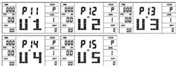 Christopeit AL 2 - P11 - P15: Individuáni tréninkové programy (U1-U5) - 1