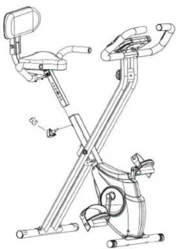 Klarfit Azura CF - Étape 6 : fixer la tige du siège au cadre principal - 1
