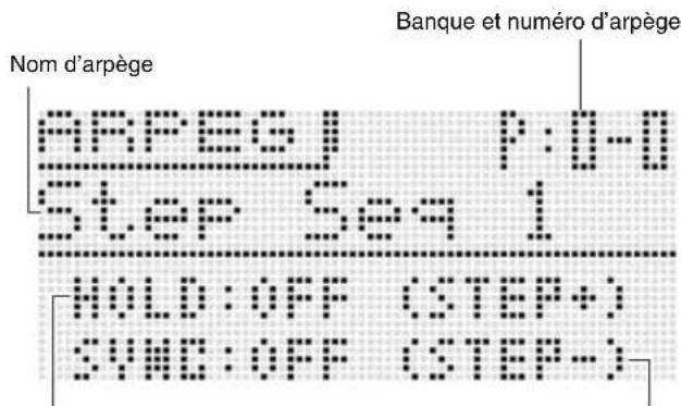 CASIO XWP1 - Pour utiliser la fonction Arpèges - 1