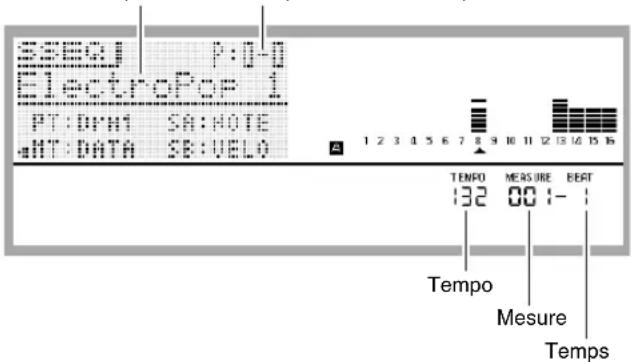 CASIO XWP1 - Appuyez sur 10 START/STOP. - 1
