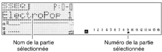 CASIO XWG1 - Utilisez les touches ⑨ PART moins (−) et plus (+) pour sélectionner la partie que vous voulez modifier. - 1