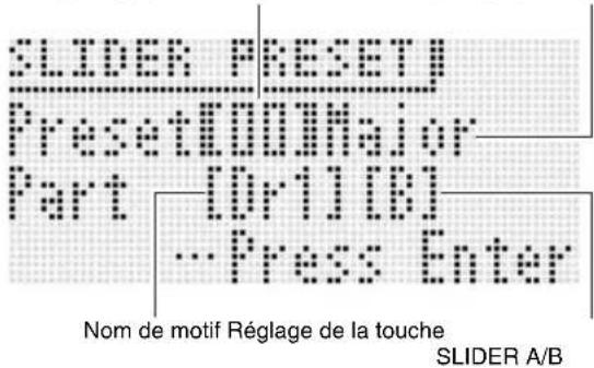 CASIO XWG1 - ■Preset : Préréglages Gamme, Batterie et Vélocité des curseurs - 1