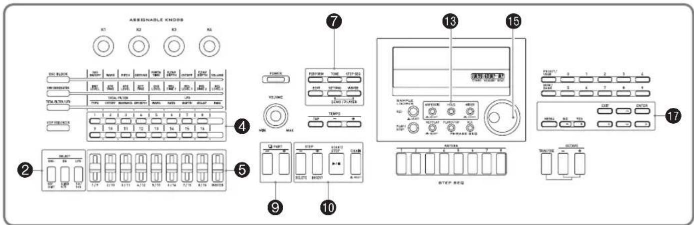 CASIO XWG1 - Liste des paramètres modifiables des performances - 4