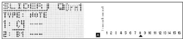 CASIO XWG1 - Maintenez ② SLIDER A/B enfoncé jusqu'à ce que l'écran SLIDER suivant apparaisse. - 2