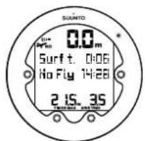 SUUNTO Zoop Novo - Temps d'interdiction de vol et de surface - 2