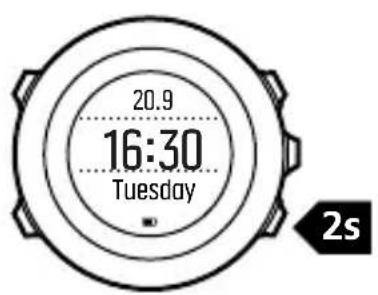 SUUNTO AMBIT3 Sport 1.0 - Verrouillage des boutons - 1