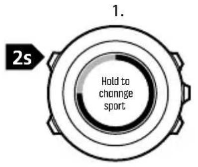 SUUNTO AMBIT3 Sport 1.0 - Changement manuel de mode sportif - 1