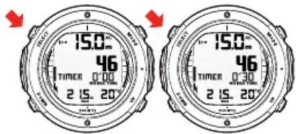 SUUNTO D6i - Chronomètre (TIMER) - 1