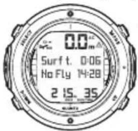 SUUNTO D6i - Temps de surface - 1