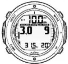 SUUNTO D6i - Affichage au-dessus du plancher - 1