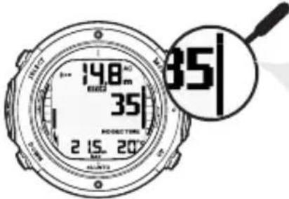 SUUNTO D6i - Indicateur de vitesse de remontée - 2