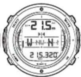 SUUNTO D6i - Utilisation de la boussole - 6