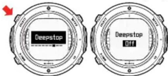 SUUNTO D6i - Réglage des paliers profonds - 1