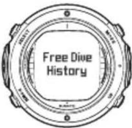 SUUNTO D6i - Historique des plongées en apnée - 2