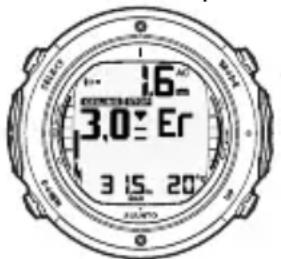 SUUNTO D6i - Affichage au-dessus du plafond - 1