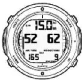 SUUNTO D6i - Informations sur la pression d'air - 1