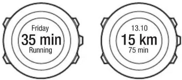 SUUNTO AMBIT2 R 1.0 - Utilisation des entraînements planifiés - 5