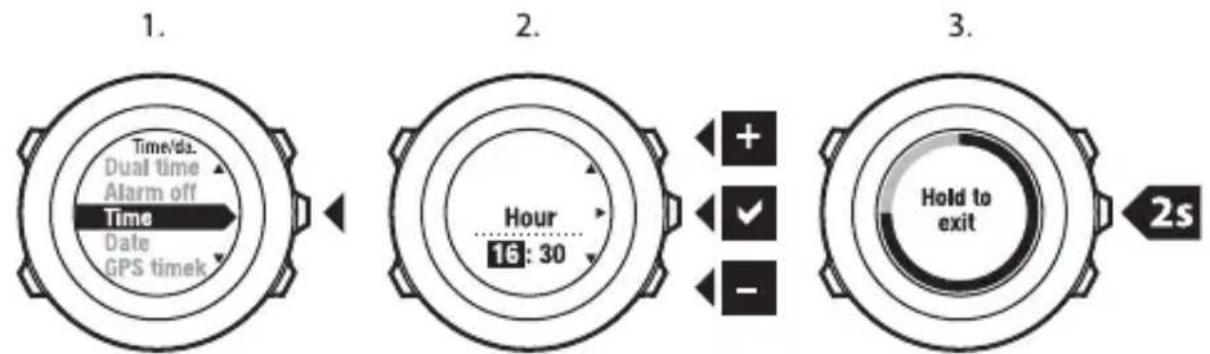 SUUNTO AMBIT2 R 1.0 - Paramétrage de l'heure - 1