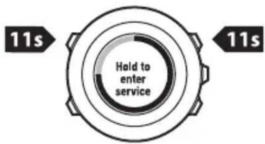 SUUNTO AMBIT2 R 1.0 - Menu de maintenance - 1