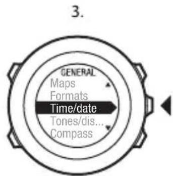 SUUNTO AMBIT2 R 1.0 - Modification des paramètres d'heure - 3
