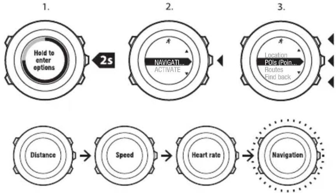 SUUNTO AMBIT2 R 1.0 - Navigation pendant l'exercice - 1