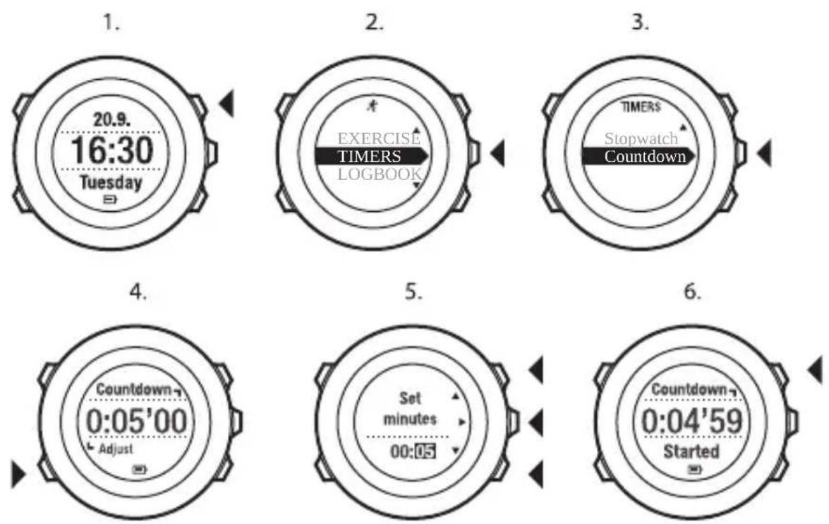 SUUNTO AMBIT2 R 1.0 - Compte à rebours - 1