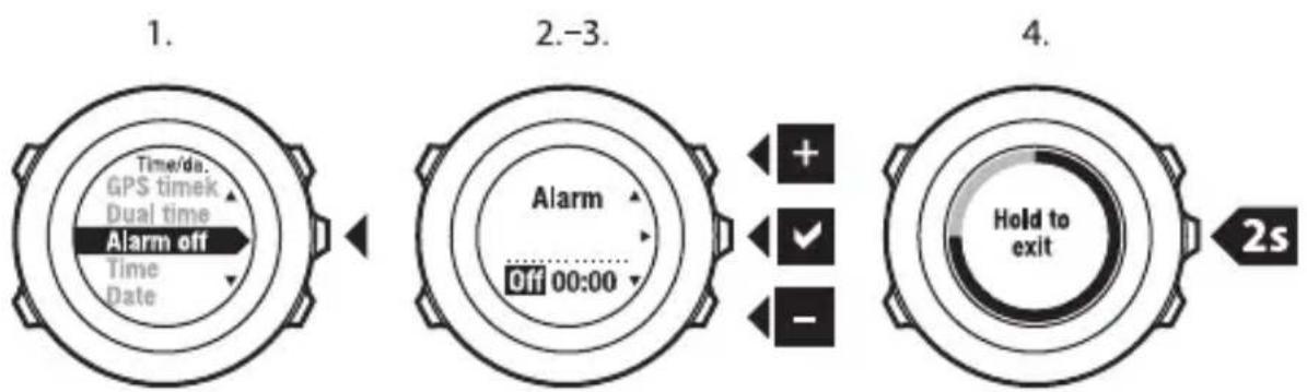 SUUNTO AMBIT2 R 1.0 - Paramétrage de l'alarme - 1