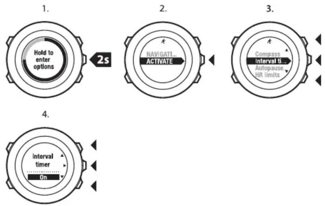 SUUNTO AMBIT2 R 1.0 - Utilisation du compteur d'intervalles - 2