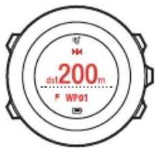 SUUNTO AMBIT2 R 1.0 - Vue de la navigation par points de passage - 1