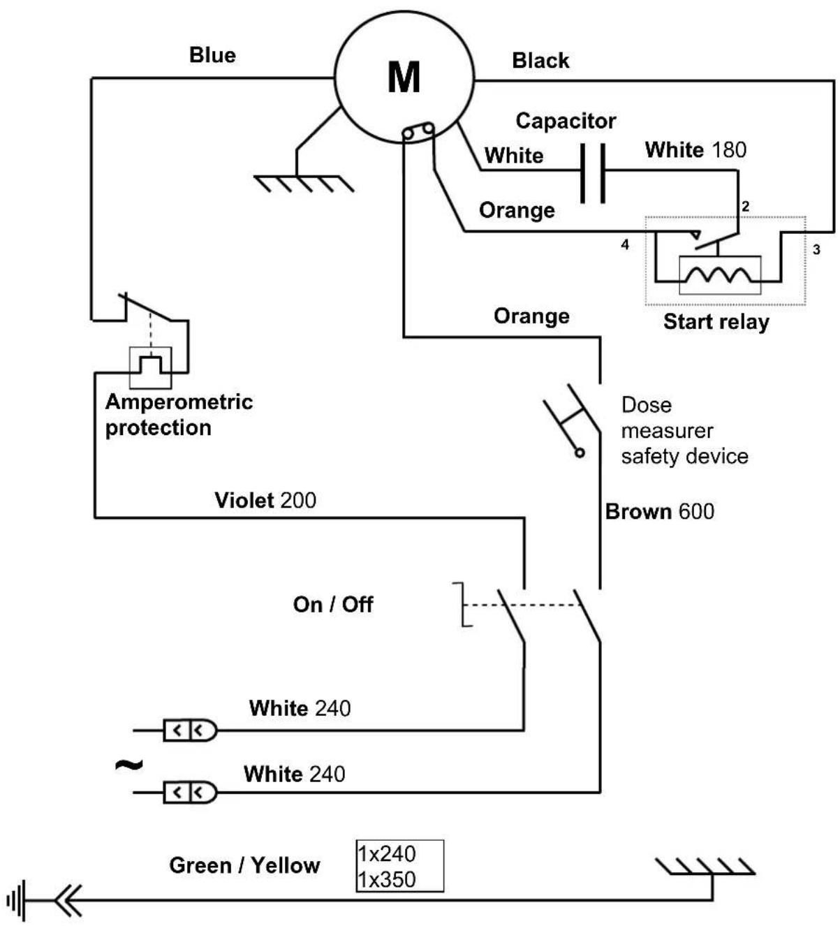 Santos N° 40A - 110-120V 50/60Hz wiring diagram - 2