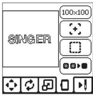 SINGER Superb EM200 - STICKSCHRIFTEN BEARBEITEN - 1