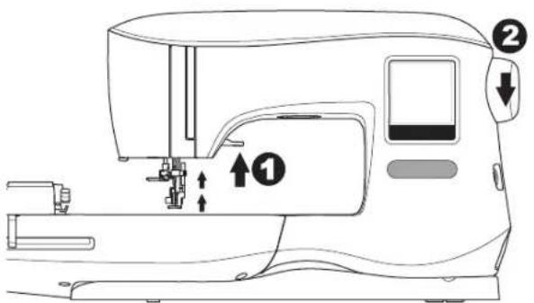 SINGER Superb EM200 - POSER LE PIED DE BRODERIE - 1