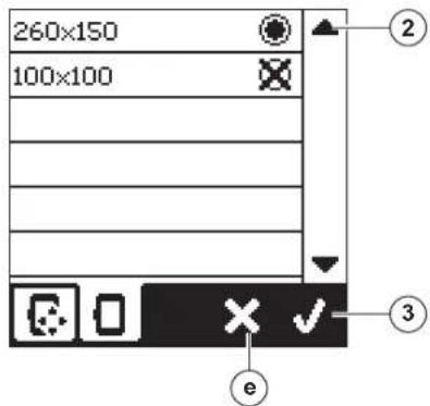 260×150 100×100 ② ③ e
