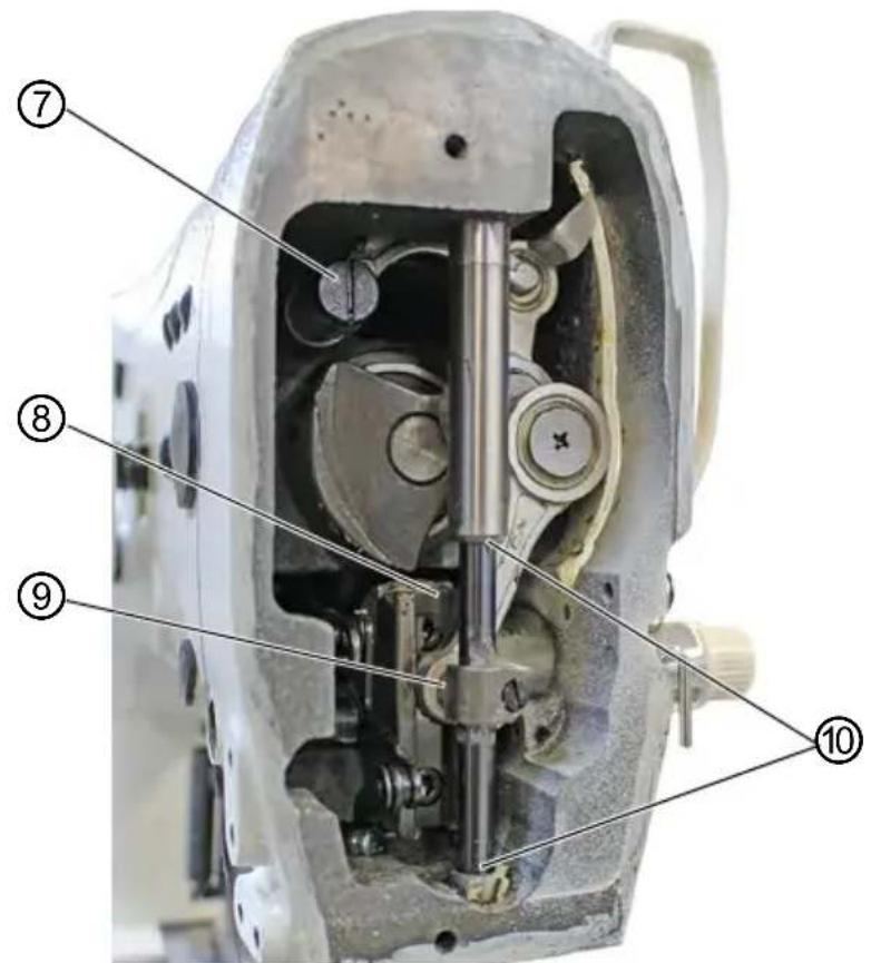 Dürkopp Adler 532 - Points de graissage à la tête de machine - 1