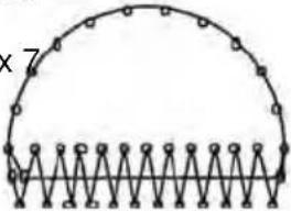 Dürkopp Adler 532 - Schémas de couture standards pour la classe 512 - 19