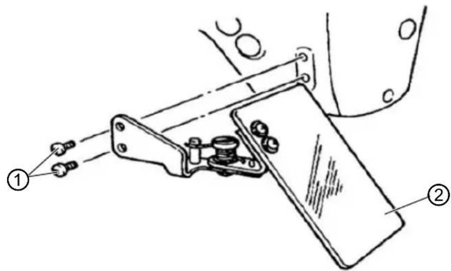 Dürkopp Adler 532 - Monter la protection des yeux - 1