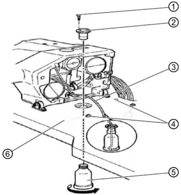Dürkopp Adler 532 - Monter le carter d'huile - 1