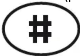 Fysic FM2900 - Touche # (petit carré) : - 1