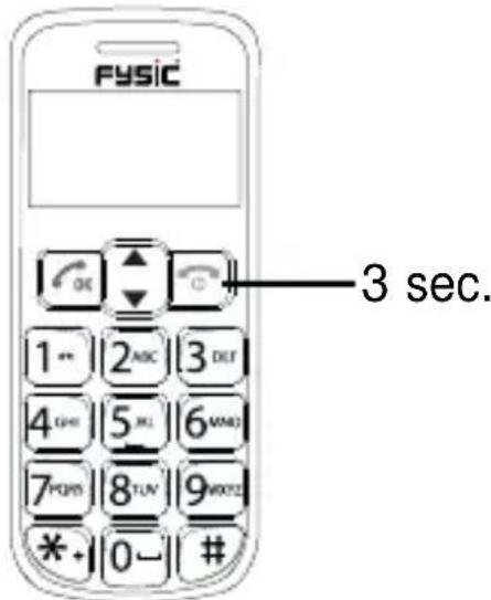 Fysic FM8200 - Carte SIM et accu : - 1