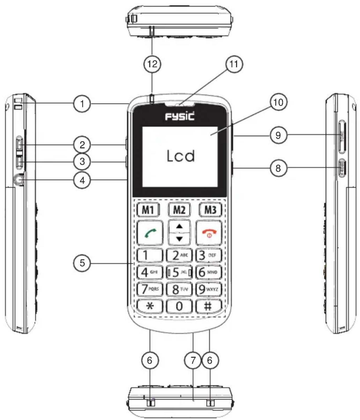 Fysic FM7700 - Téléphone : - 1