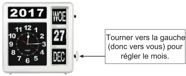 Fysic FK247 - Régler le mois: - 1