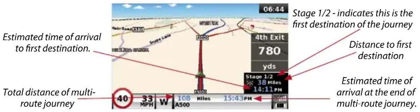SNOOPER Truckmate Pro S5000 - Using the Multi-route - 1