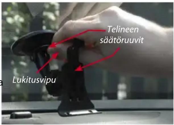 SNOOPER Truckmate Pro S5000 - Truckmaten asennus käyttaen tuulilasin imukuppikiinnikettä - 1