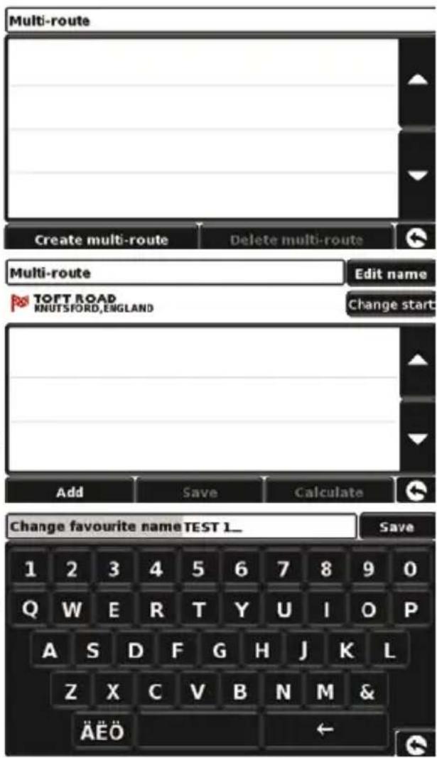 SNOOPER Truckmate Pro S5000 - Creazione di un itinerario multiplo - 1