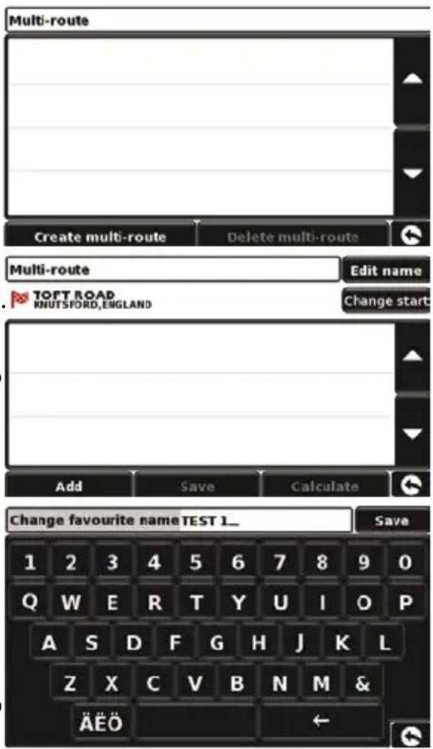 SNOOPER Truckmate Pro S5000 - Tworzenie trasy wielokrotnej - 1