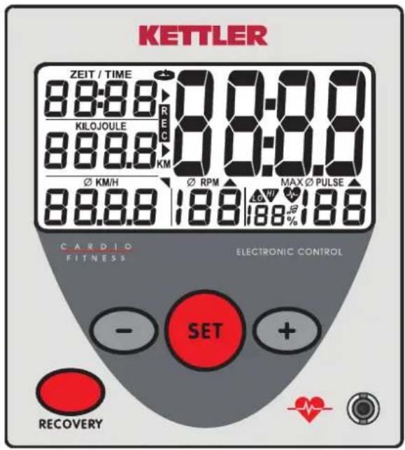 KETTLER Vitto XL - Functions and operation of the training computer - 1