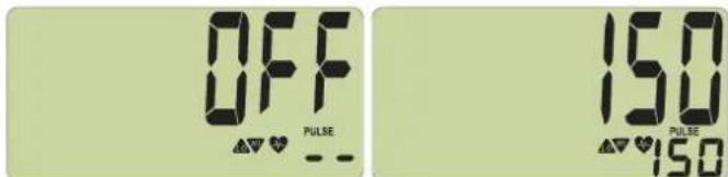 OFF PULSE 150 PULSE 150