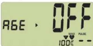 KETTLER Cosmos GTX - Age setting / alarm signal ON/OFF - 2