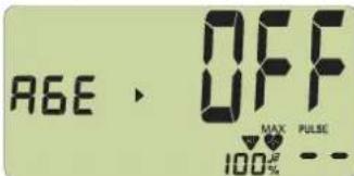 KETTLER Cosmos GTX2 - Age setting / alarm signal ON/OFF - 2