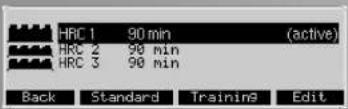 KETTLER Unix EX - Programas  HRC (fixo) - 2